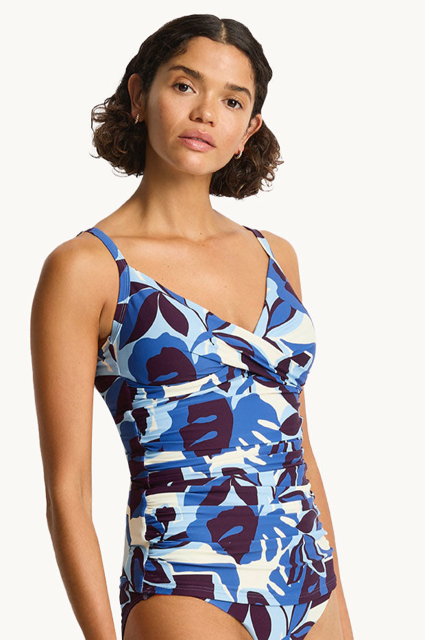Rumba Cross Front Scoop Back Tankini Separate