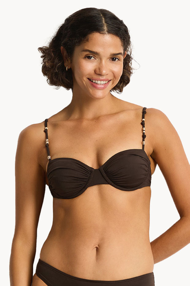 De Luxe Ruched Balconette