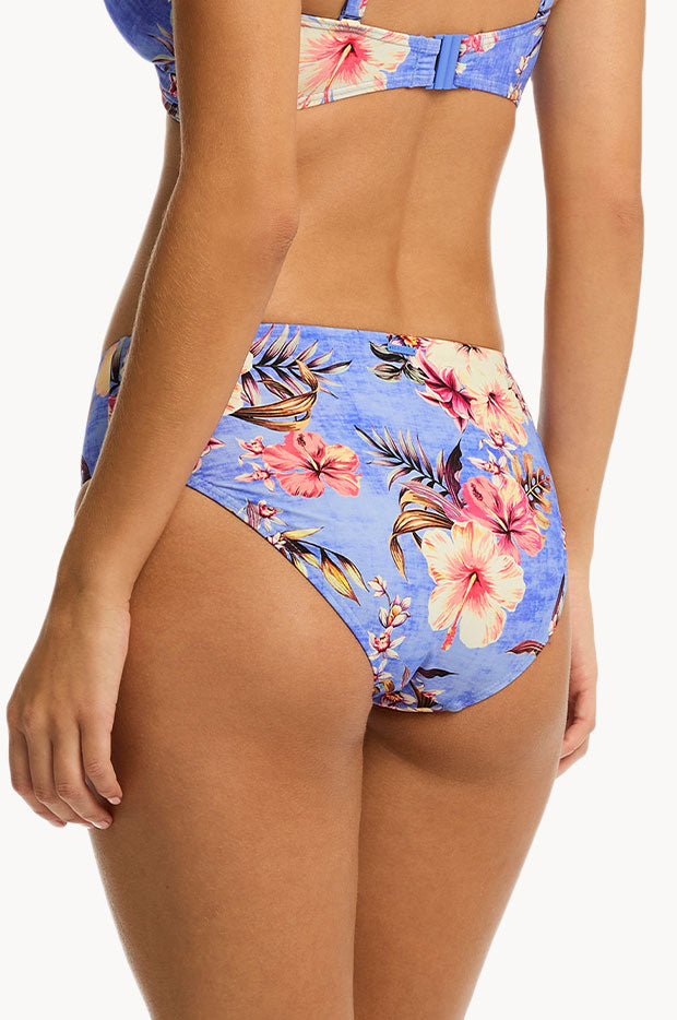 Blue Hawaii Mid Bikini Pant