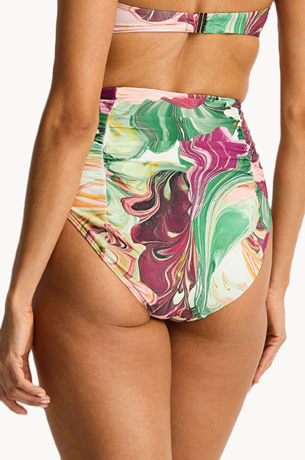 Abyss Super High Waist Gathered Pant