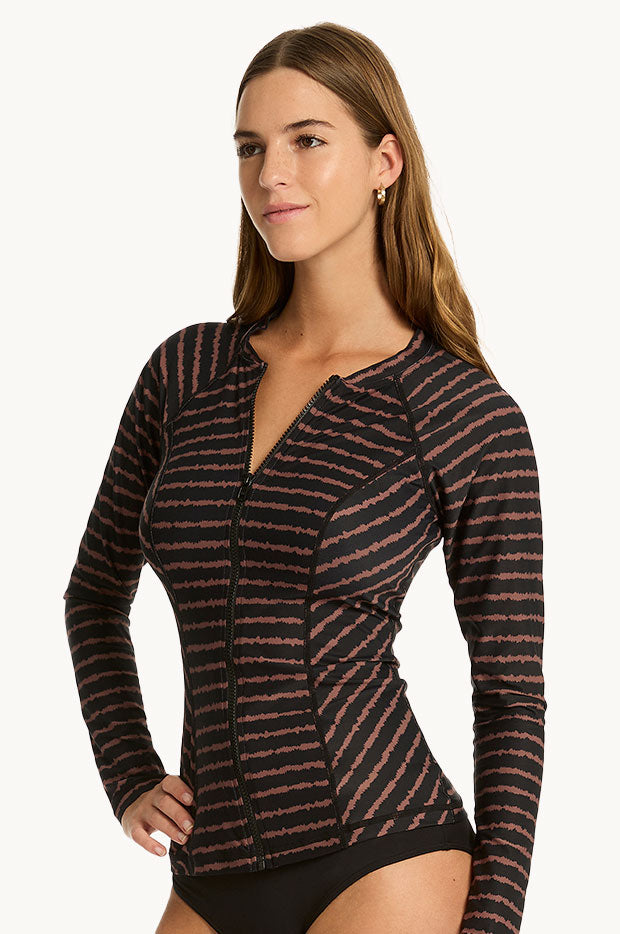 Mauritius Long Sleeve Zip Suntop main image 1