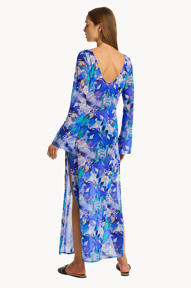 Cascade Mesh Long Dress – Swimwear Galore
