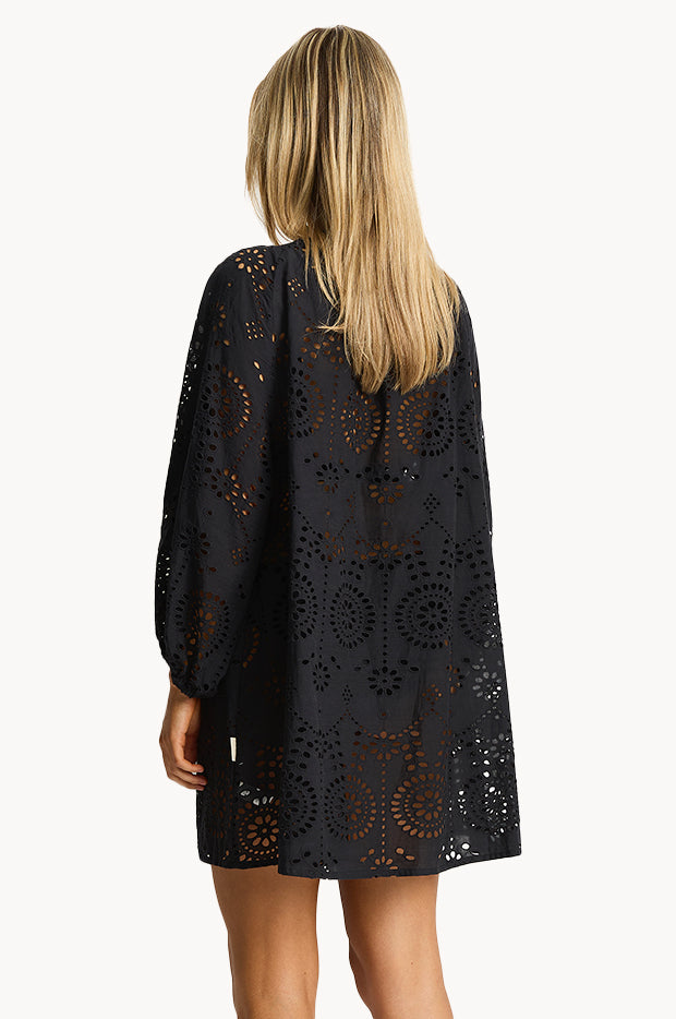 Sea Level Ibiza Boho Short Dress - Black, XS Sea Level Ibiza Boho Short Dress - Black, XS
