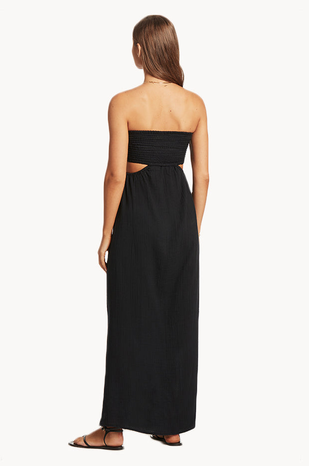 Sea Level - Sunset Bandeau Dress - Black | Swimwear Galore AU