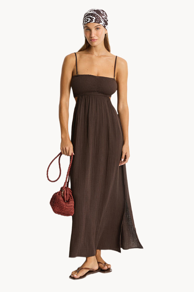 Sunset Cutaway Bandeau Dress