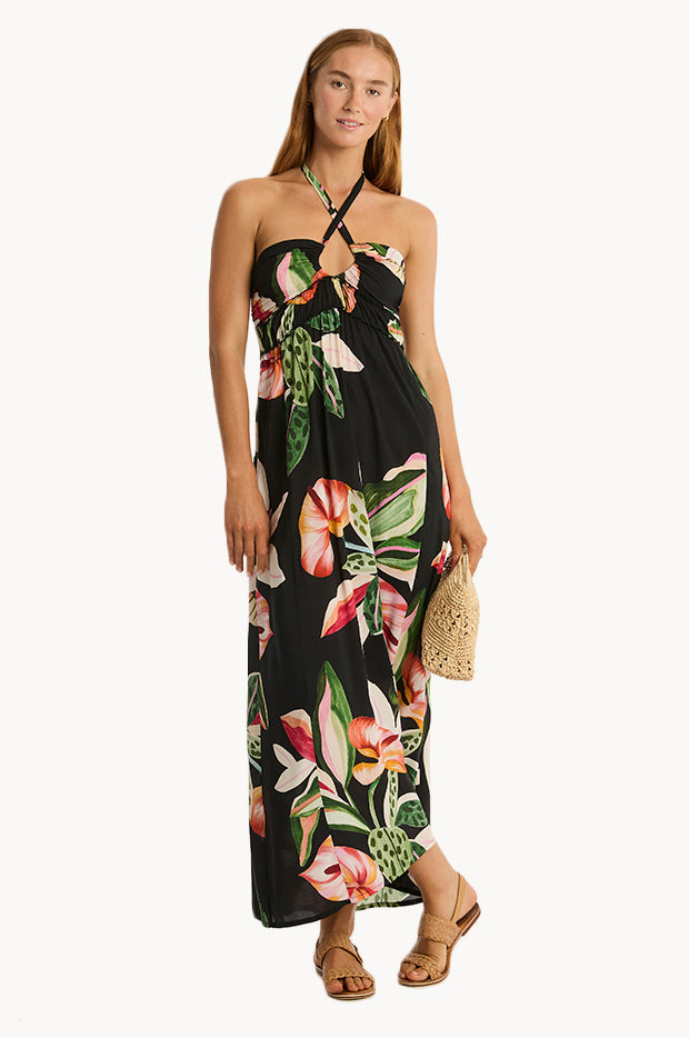 Sundown Halter Bandeau Dress