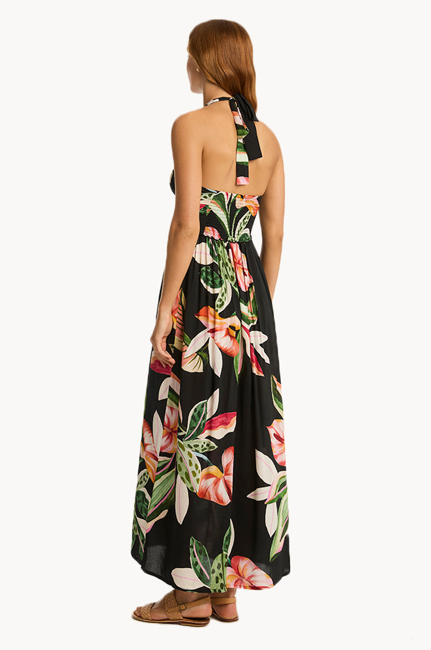 Sundown Halter Bandeau Dress