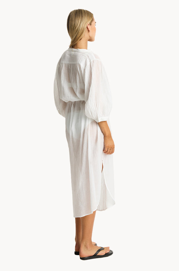 Salt Boho Long Shirt Dress