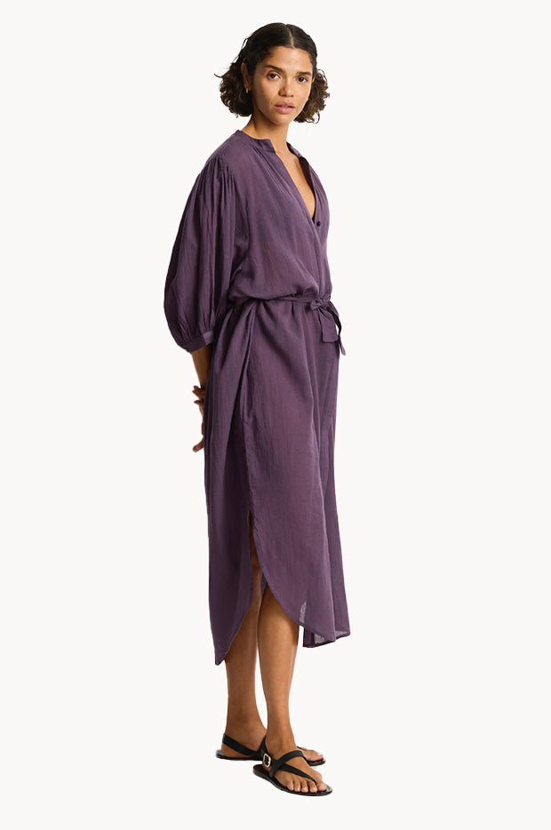 Salt Boho Long Shirt Dress