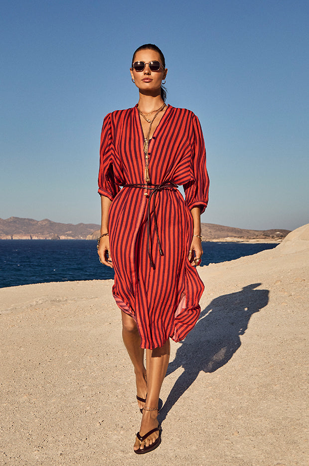 Vacay Boho Long Shirt Dress