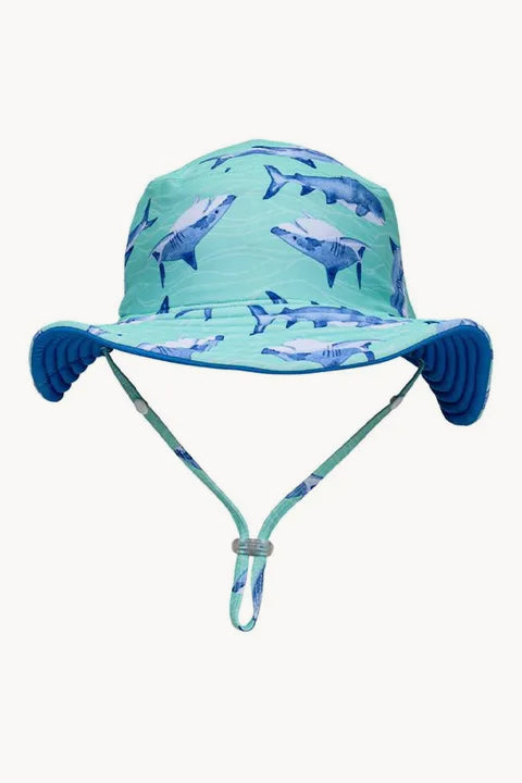 Boys Minty Shark Bucket Hat