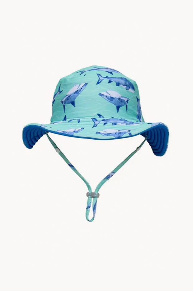 Boys Minty Shark Bucket Hat