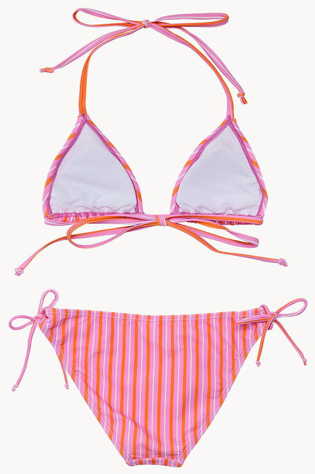 Girls Stripy Sunset Tri Set