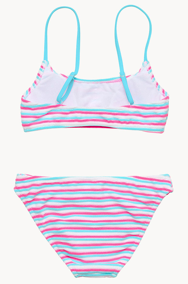 Girls Sorbet Stripe Crop Set