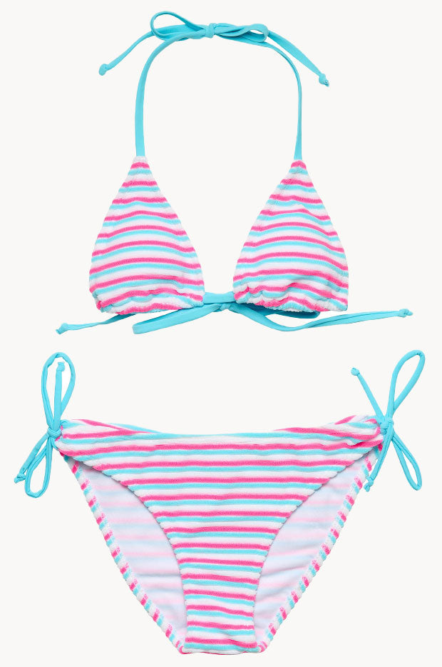 Girls Sorbet Stripe Tri Set