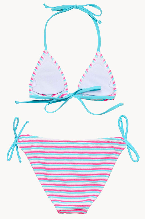 Girls Sorbet Stripe Tri Set