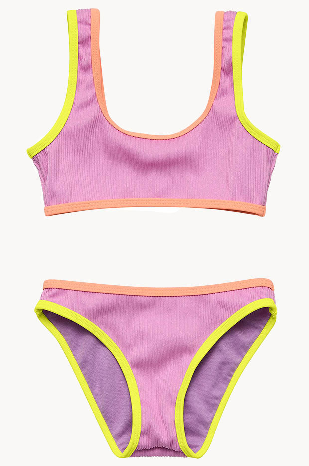 Girls Vacay Pop Crop Set