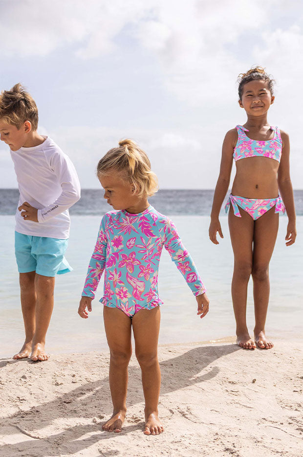 Girls Tropical Glow Crop Set