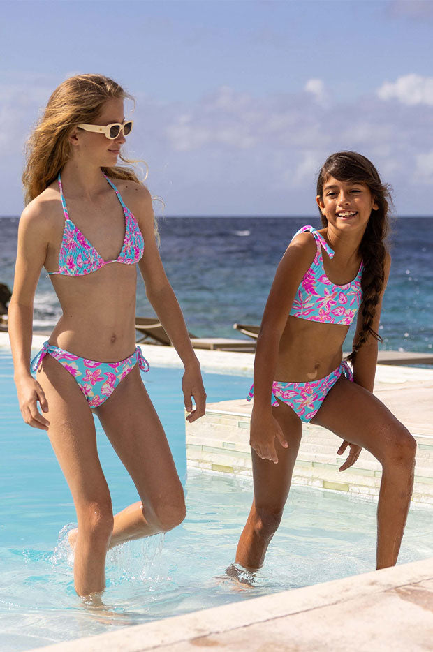 Girls Tropical Glow Crop Set