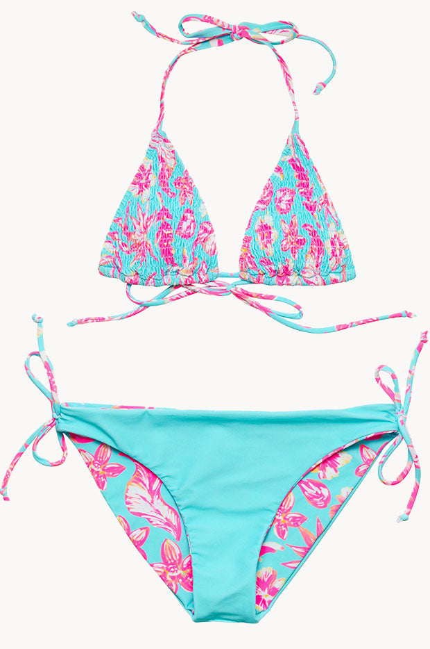 Girls Tropical Glow Tri Set