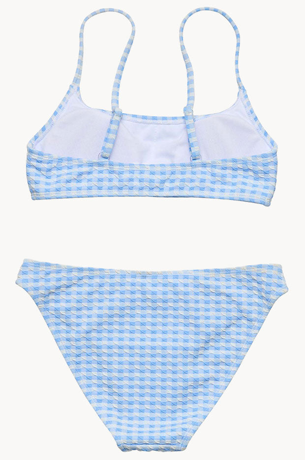 Girls Seaside Gingham Crop Set