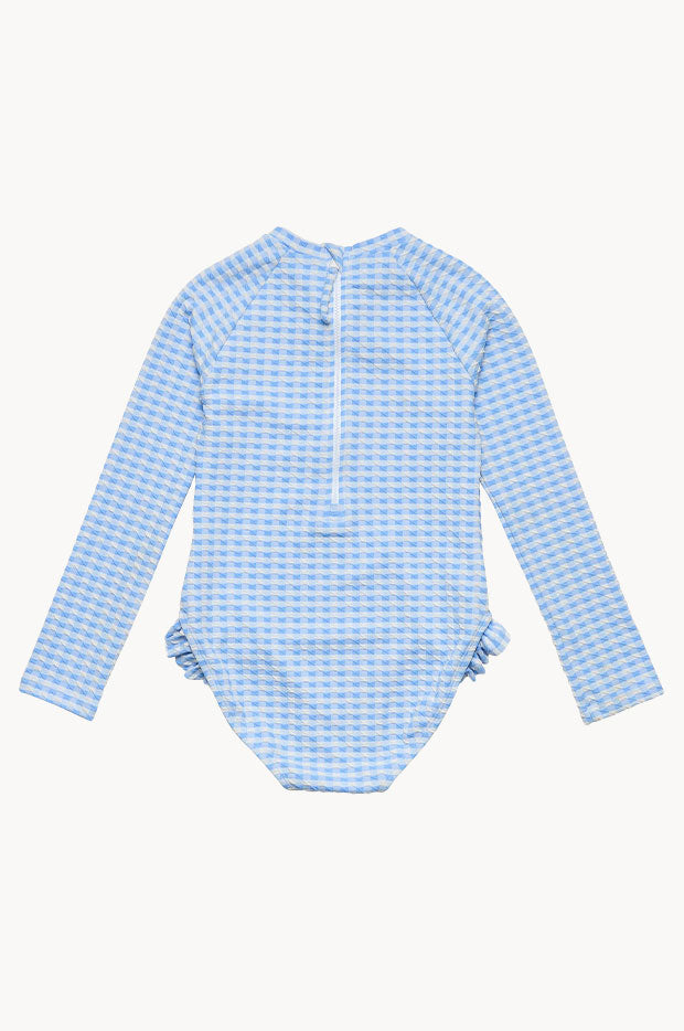 Girls Seaside Gingham Sunsuit