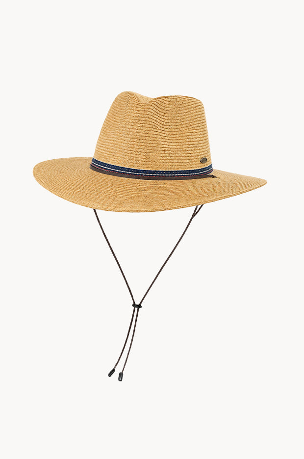 Mens Navy Band Panama Hat