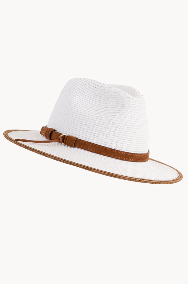 Suede Twim Panama Hat