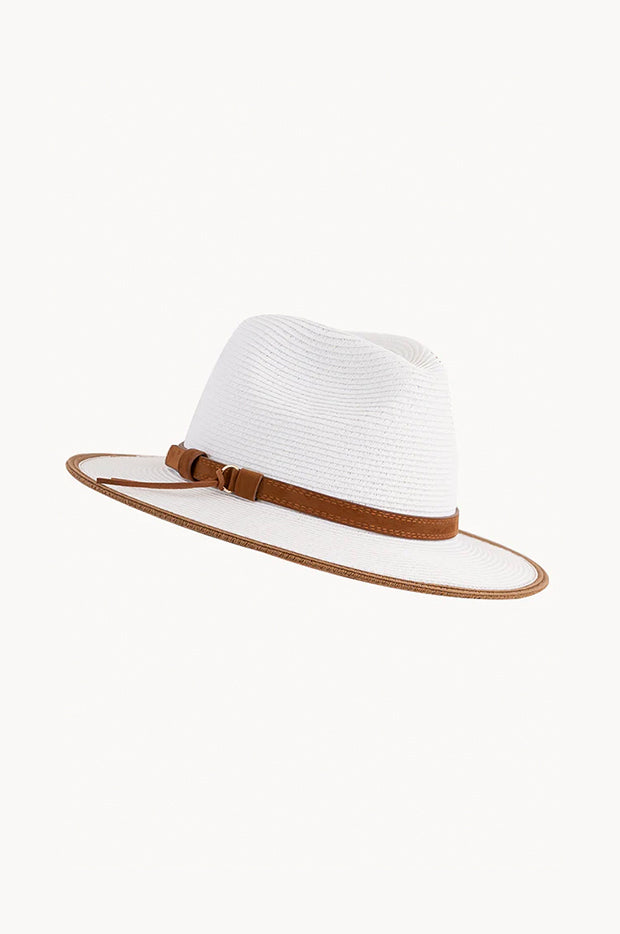 Suede Twim Panama Hat