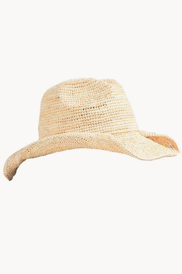 Raffia Natural Twist Cowboy Hat