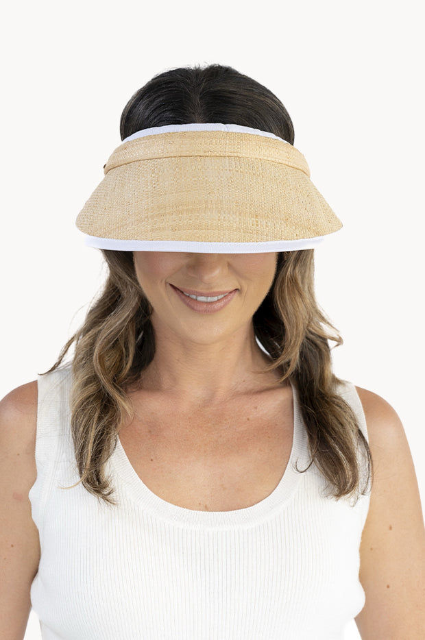 Raffia Push Visor