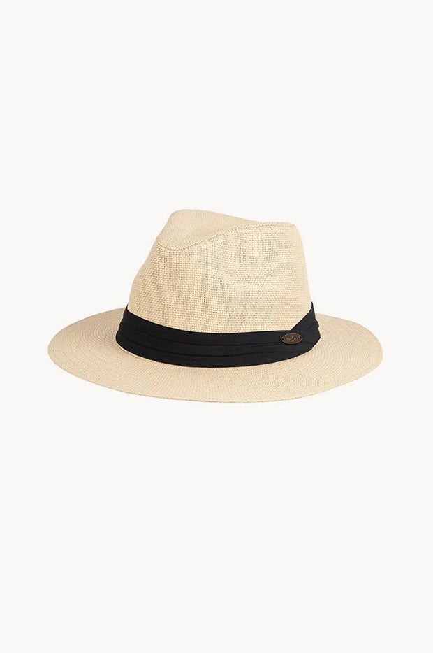 Mens Black Band Panama Hat