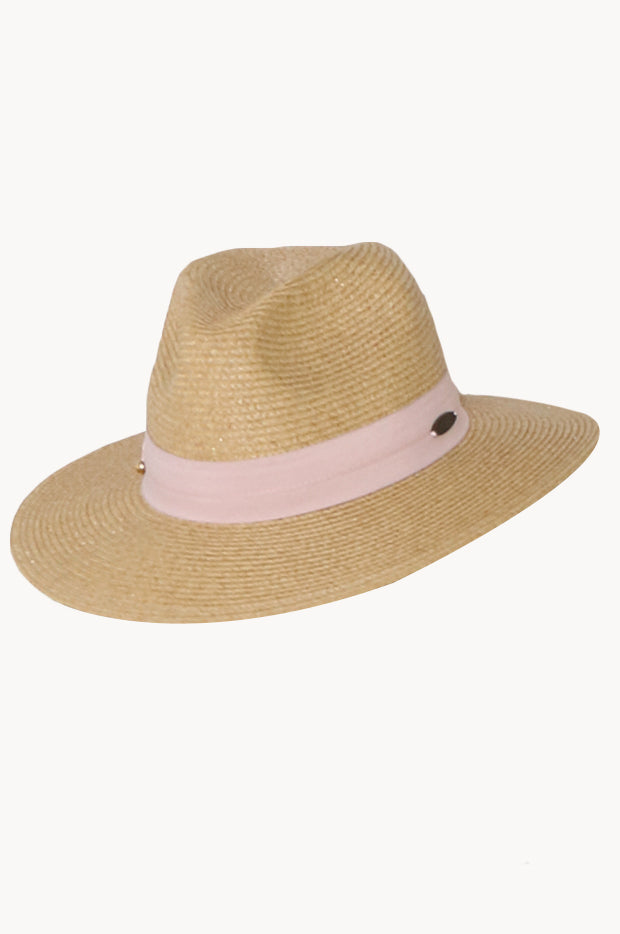 Blush Ribbon Panama Hat