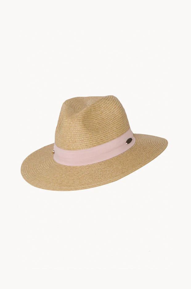 Blush Ribbon Panama Hat