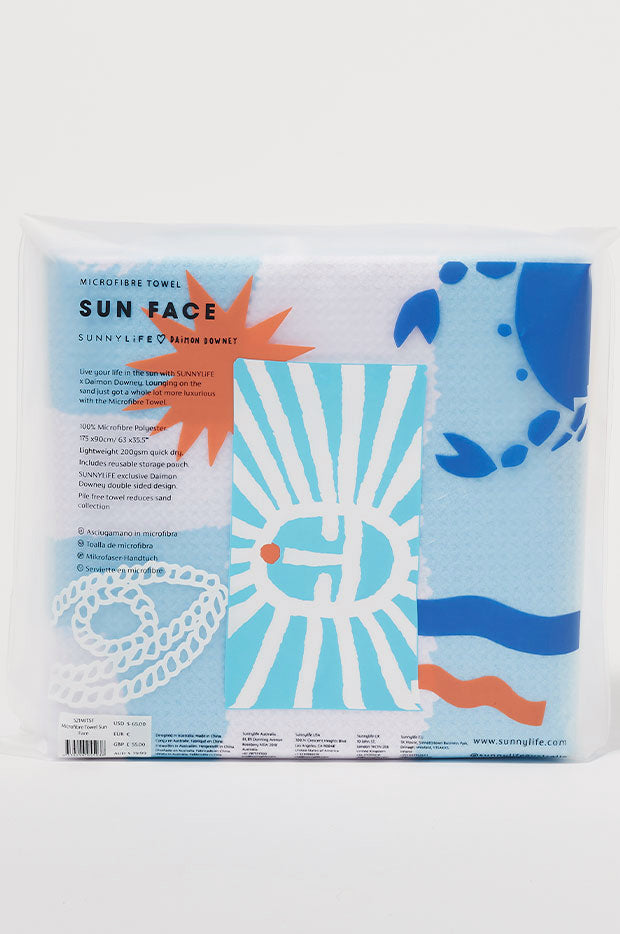 Sun Face Microfibre Towel