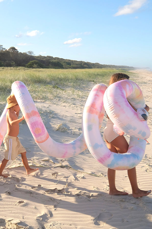 Tie Dye Giant Inflatable Snake