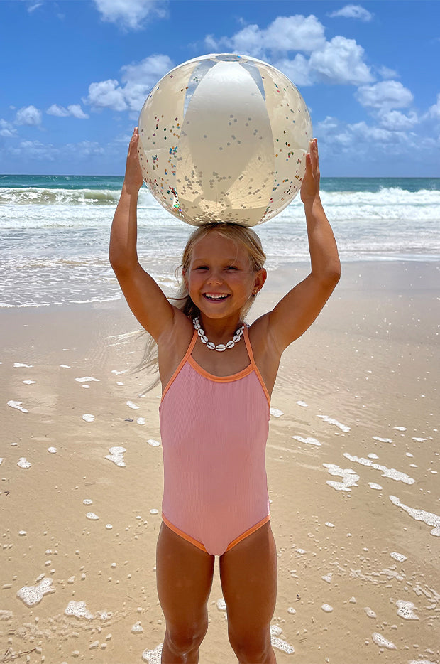 Glitter Cotton Candy Inflatable Beach Ball