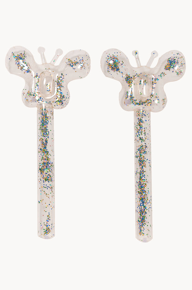 Glitter Cotton Candy Inflatable Noodle Set Of 2