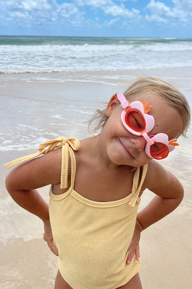 Cherry Cotton Candy Kids Swim Goggles