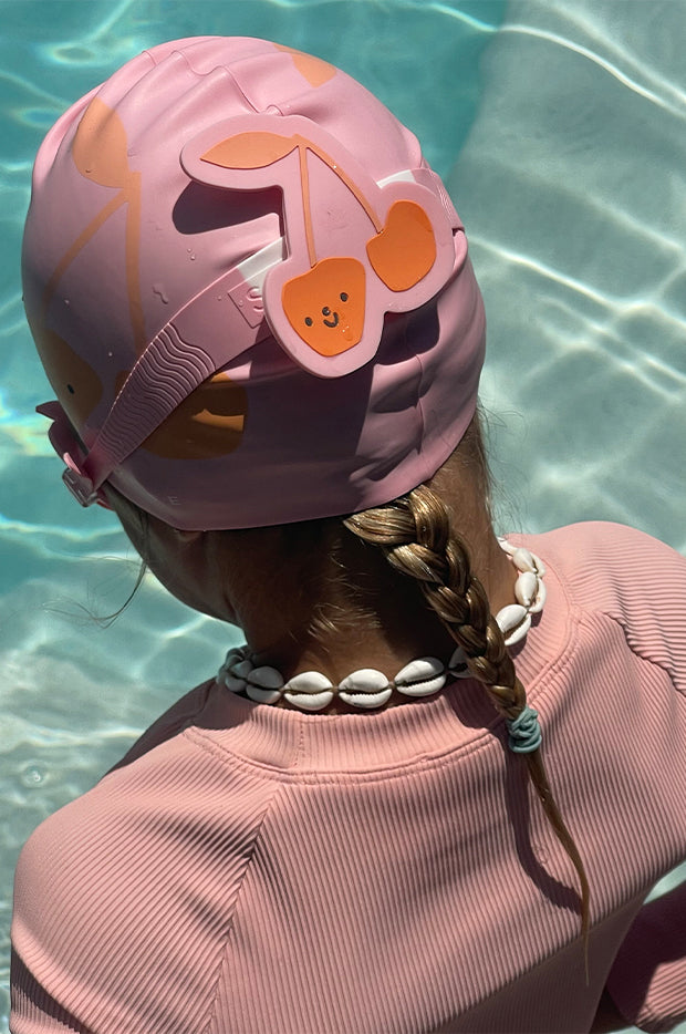 Cherry Cotton Candy Kids Swim Goggles