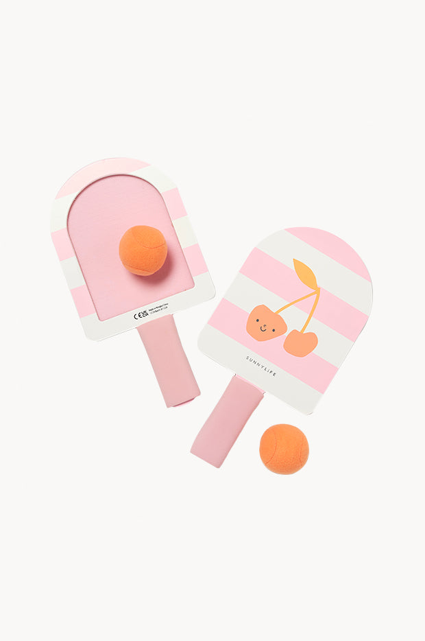 Kids Cherry Cotton Candy Velcro Beach Bats