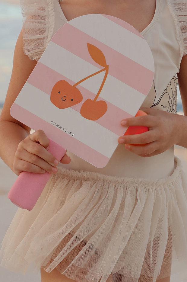 Kids Cherry Cotton Candy Velcro Beach Bats