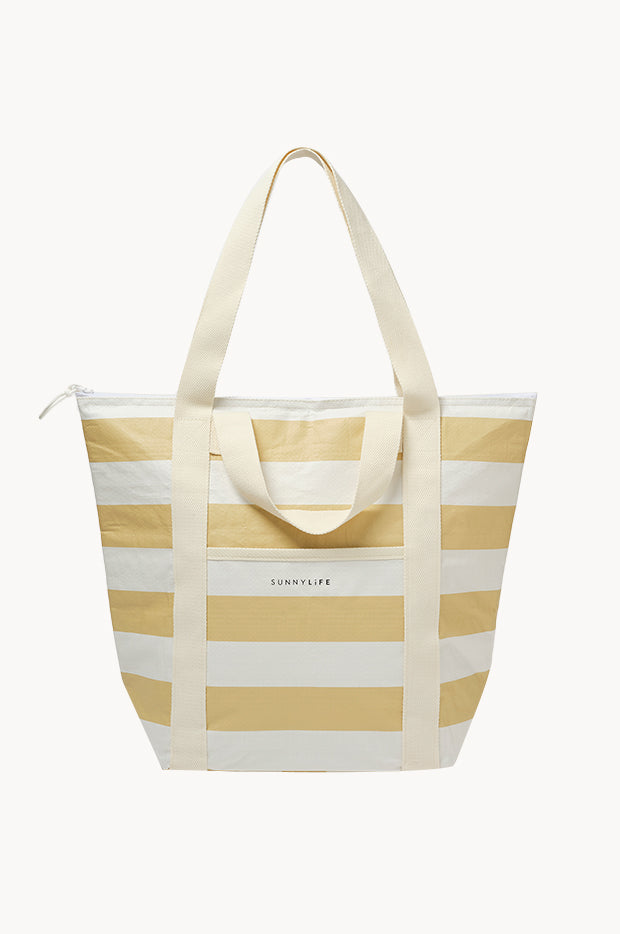 Stripe Light Cooler Tote