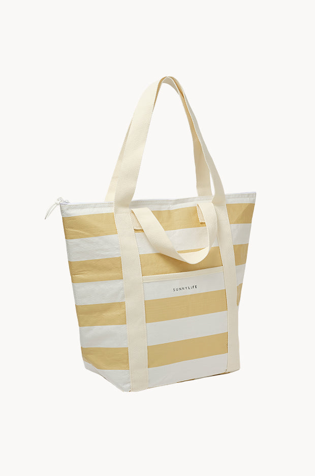 Stripe Light Cooler Tote