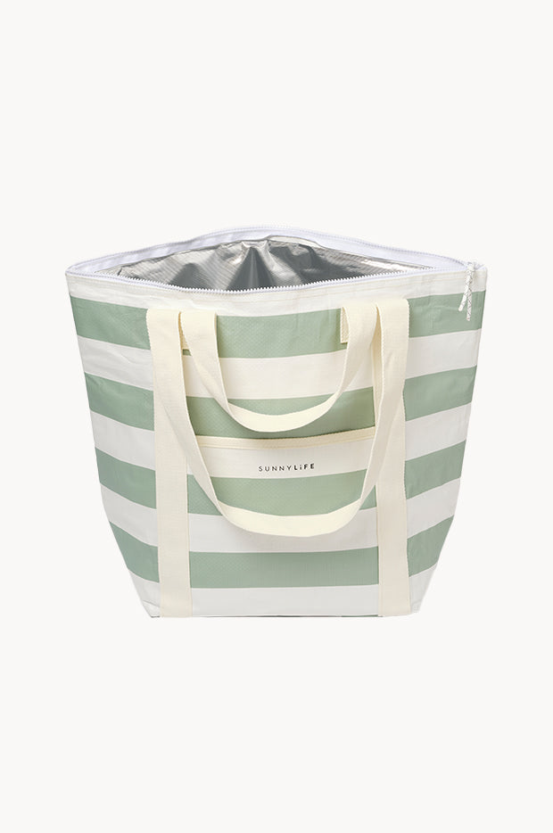 Stripe Light Cooler Tote