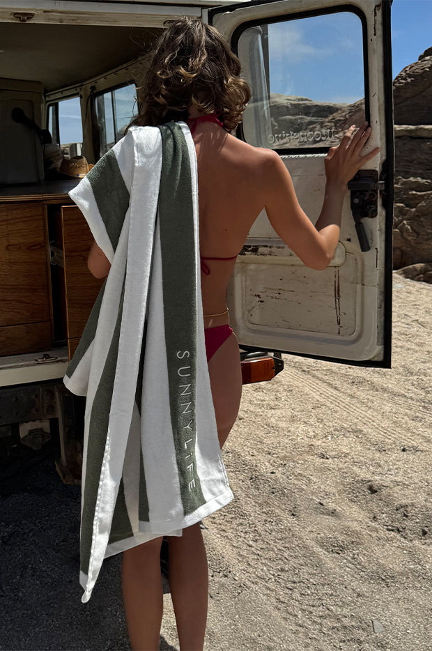 The Vacay Stripe Beach Towel