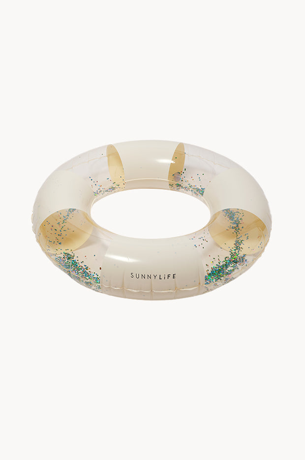 Cotton Candy Stripe Tube Pool Ring