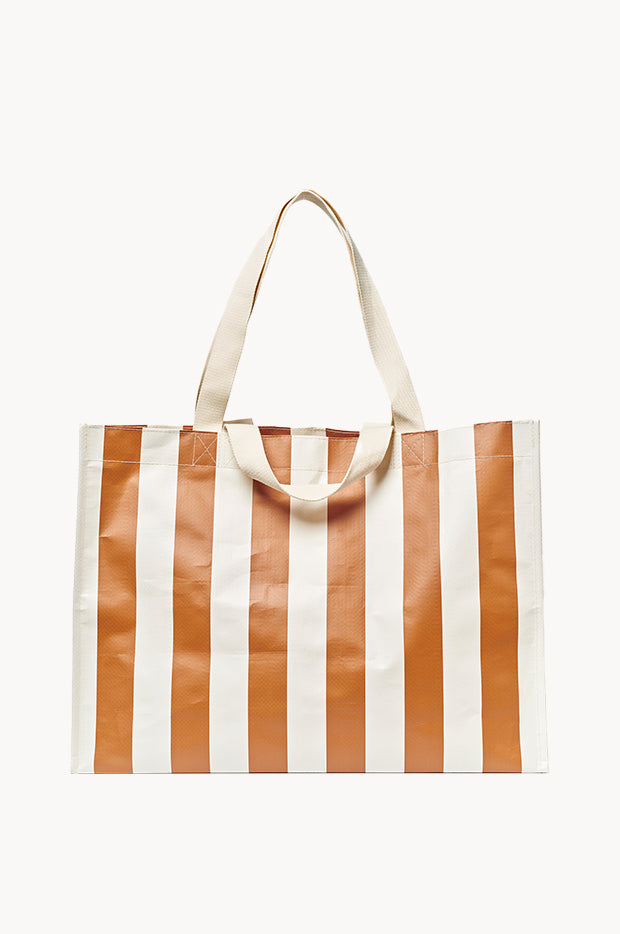 Stripe Carryall Beach Bag