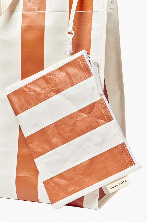 Stripe Carryall Beach Bag