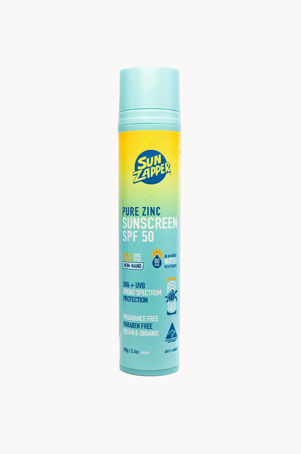 Sun Zapper - Pure Zinc Sunscreen SPF 50 100g | Swimwear Galore AU
